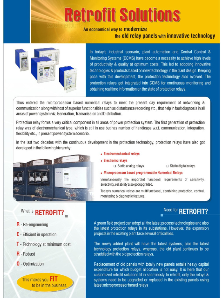 Protection Relays Retrofit Catalogue | PDF