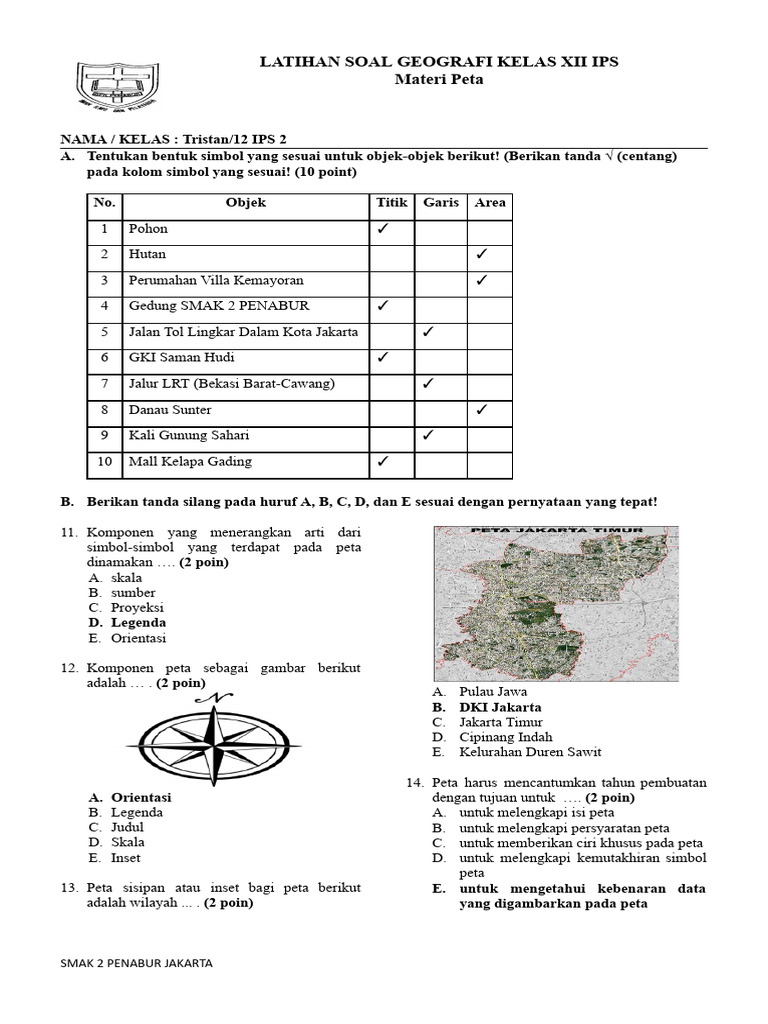 Tristan Latihan Peta Kelas Xii Pdf