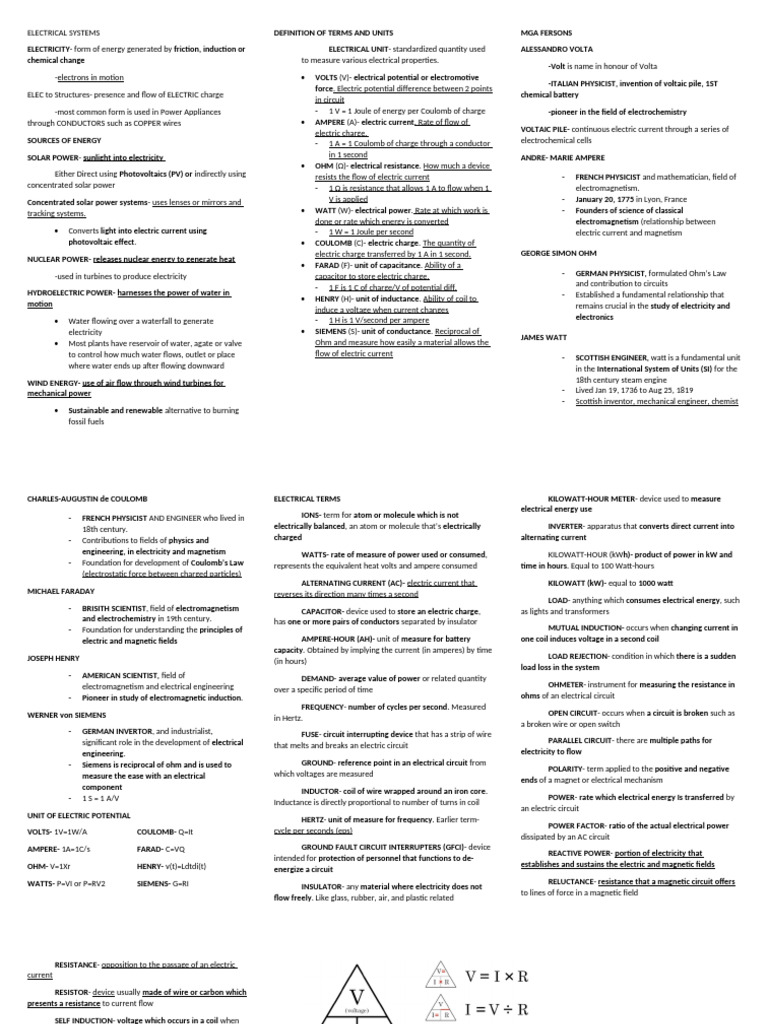 Electrical Systems Pdf