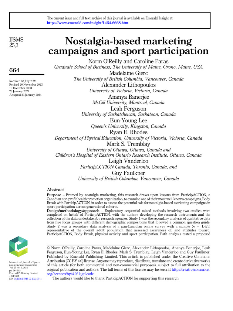 Nostalgia MKTG | PDF