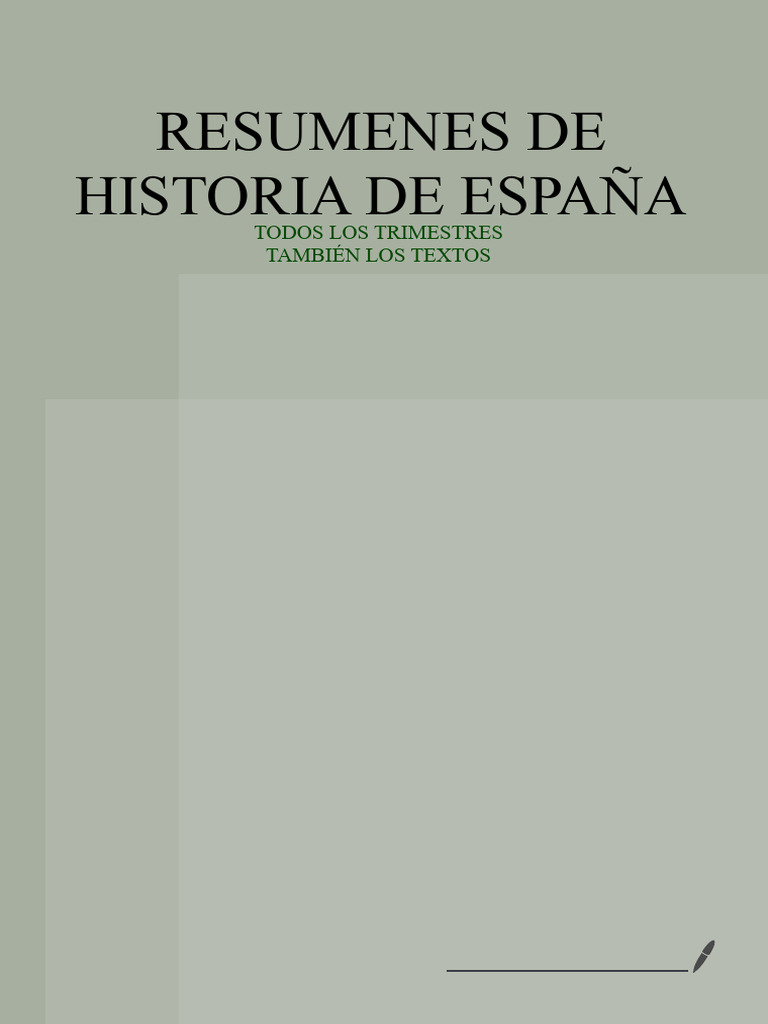 Resumenes De Historia Pdf Al Andalus Imperio Español 
