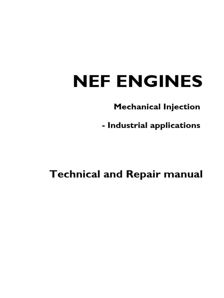 Nef Engines: Technical and Repair Manual | PDF