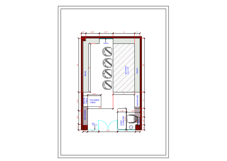 Shop Furniture Layout-2 | PDF