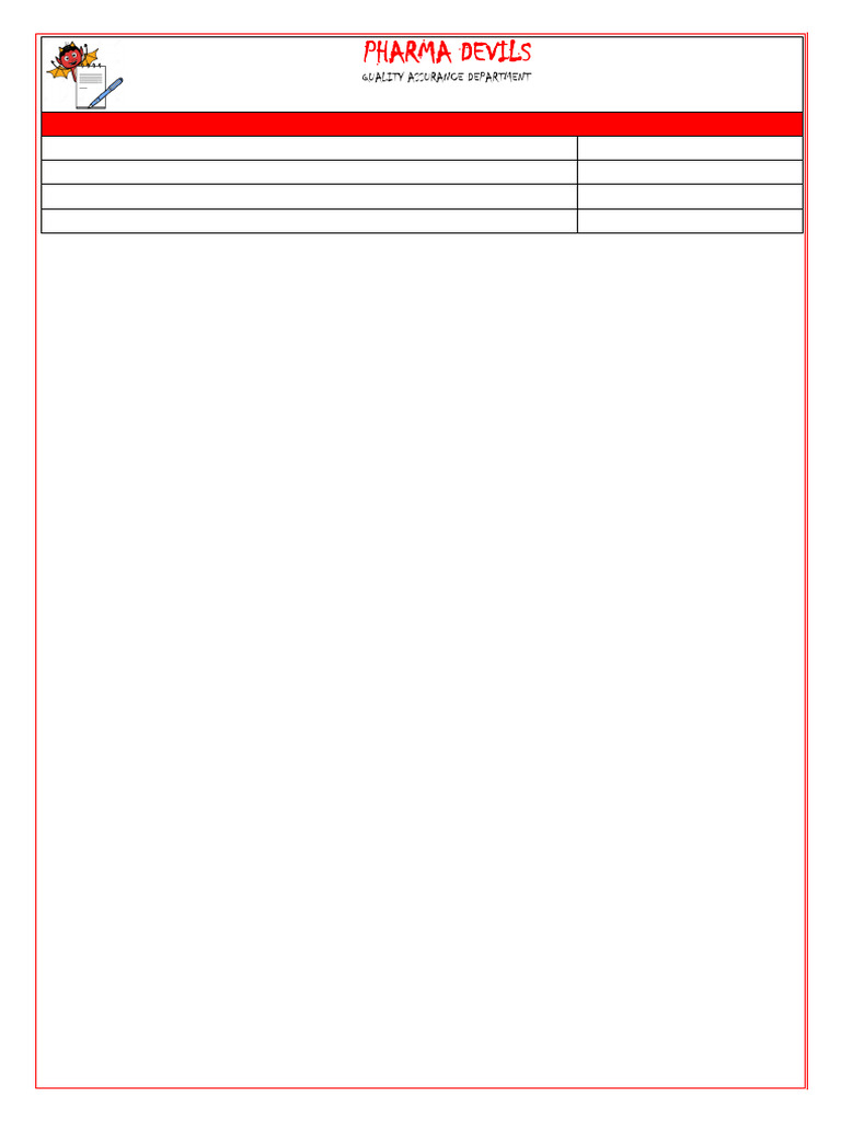 SOP For in Process Checks | PDF