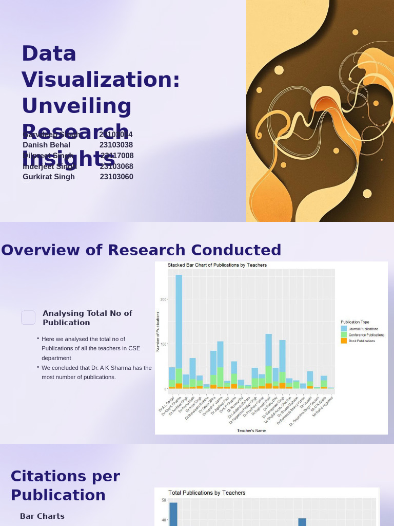 Data Visualization Unveiling Research Insights | PDF
