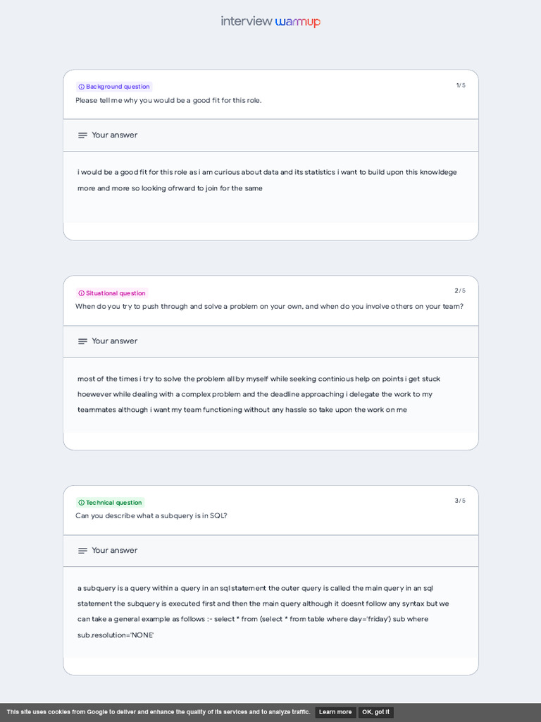 GROW WITH GOOGLE INTERVIEW WARMUP visual data 6