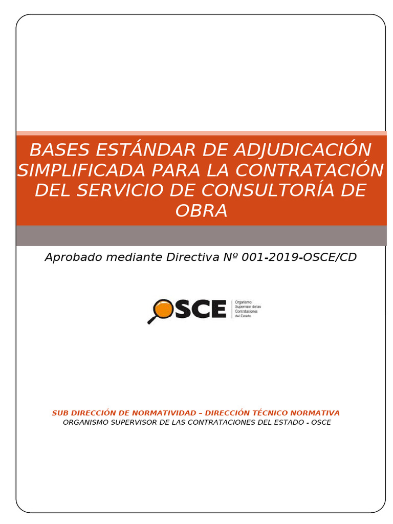 Bases As #022-2024-Cs-Mdi - Agua Vilcas | PDF