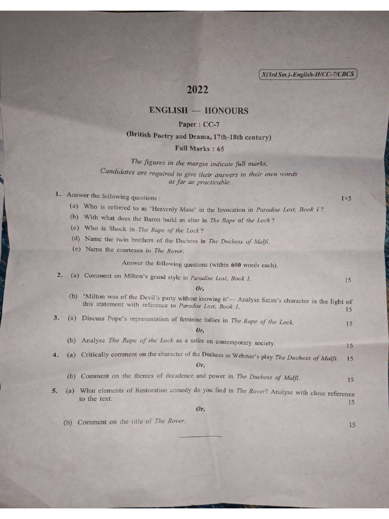 CC7 2022 Sem III | PDF