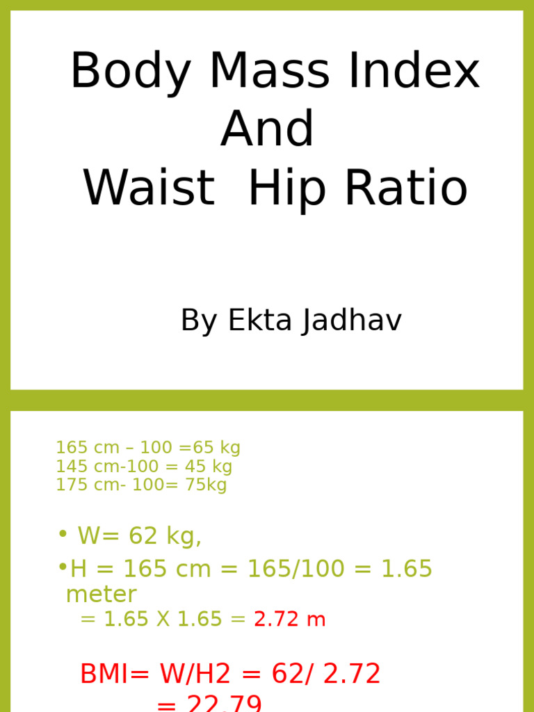 BMI and WHR | PDF