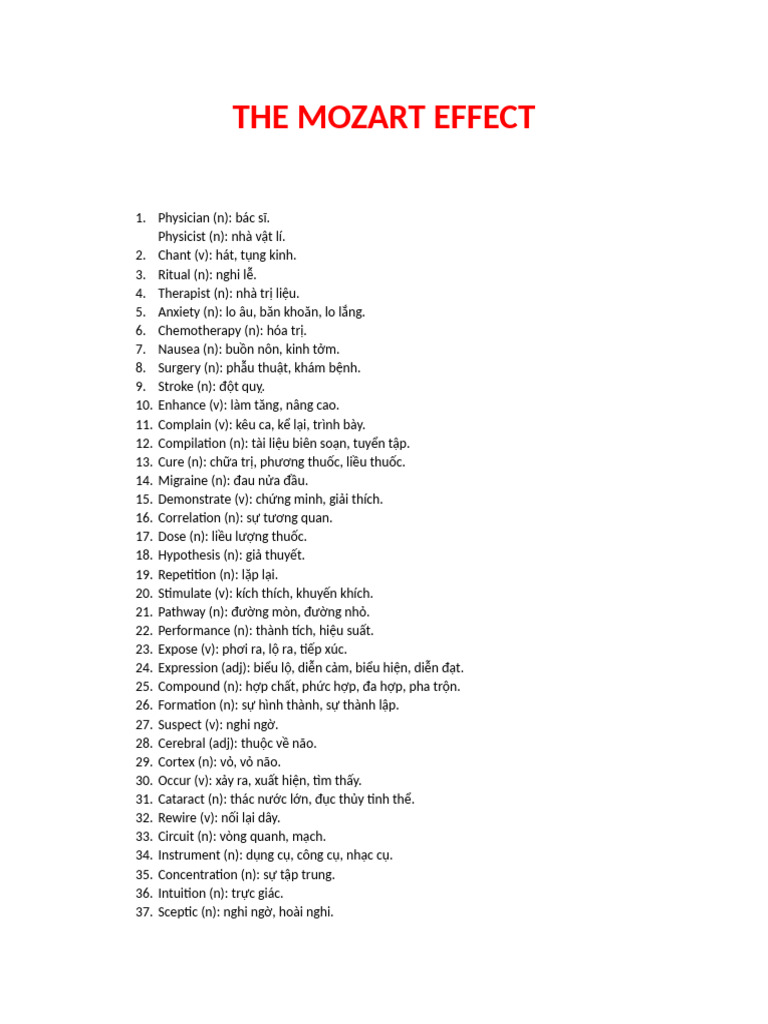 The Mozart Effect | PDF