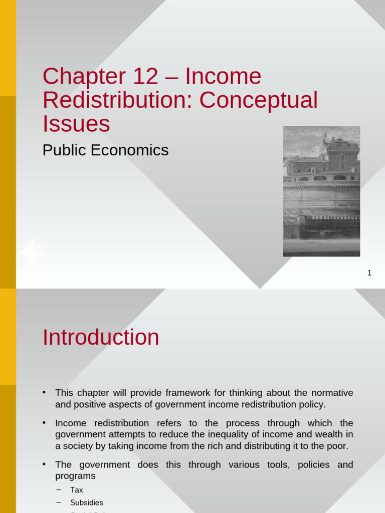 Income Redistribution Policies Explained | PDF | Redistribution Of ...
