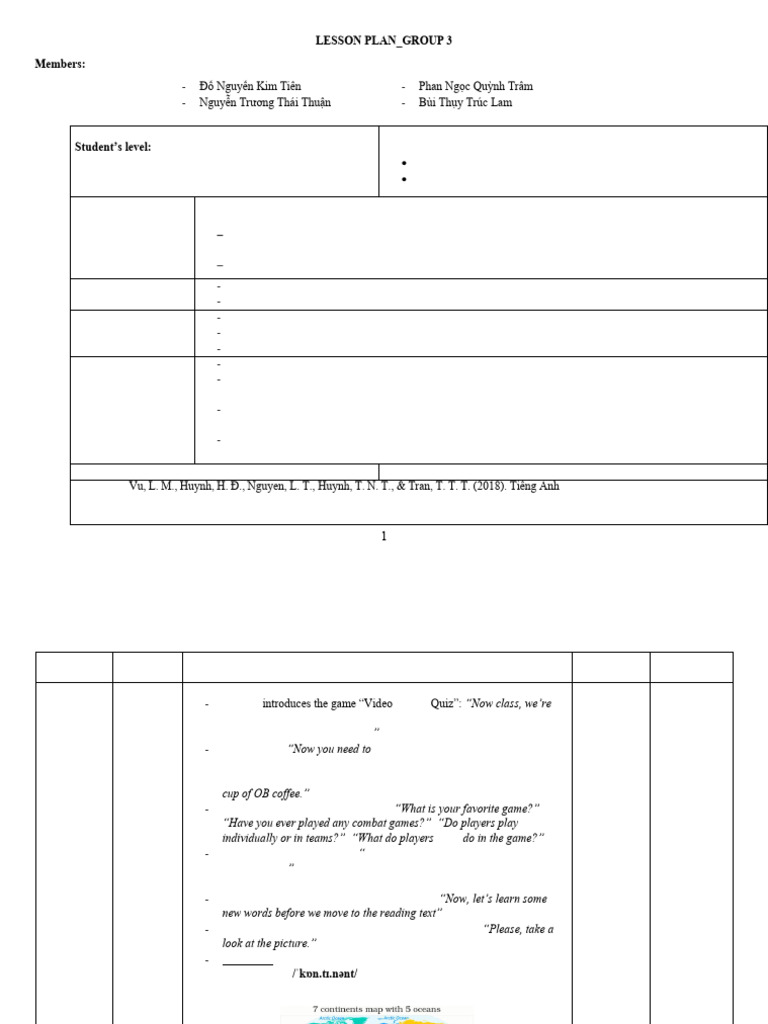 Lesson Plan - Group 3 (TEPR) Final | PDF