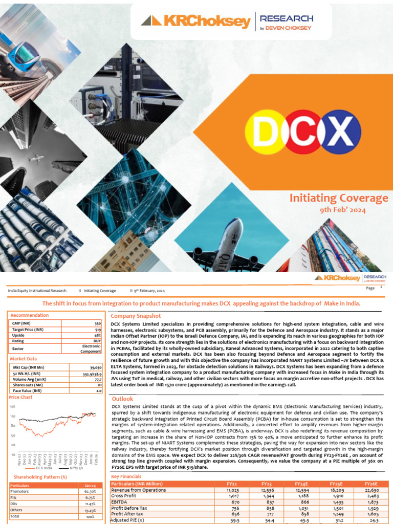 DCX Defence Electronics Market | PDF | Fact Set | Finance & Money ...