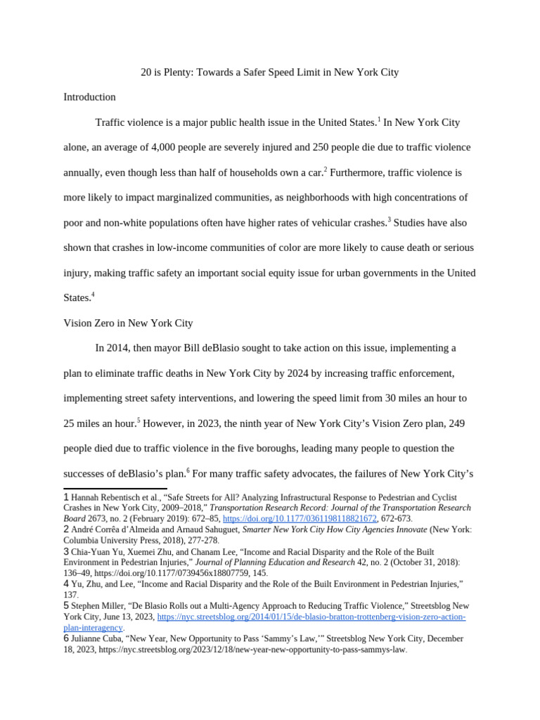 Safe Speed Limits Penner | PDF | Traffic Collision | Road Traffic Safety