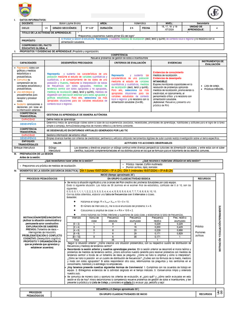 Sesión 5 Mat 5º A-B-Ua 4 | PDF