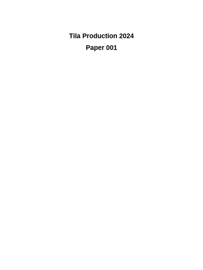 Paper 001 | PDF