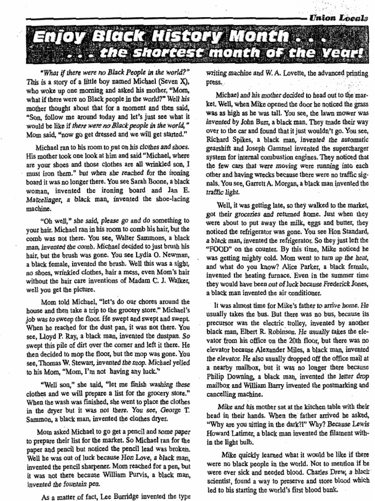 BLACK HISTORY FACTS PDF intelligence overview