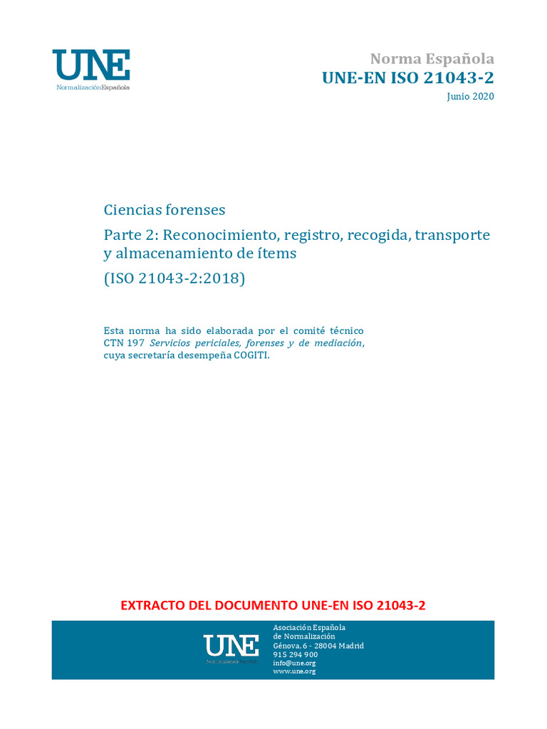 (Ex) Une-En Iso 21043-2 2020 | PDF