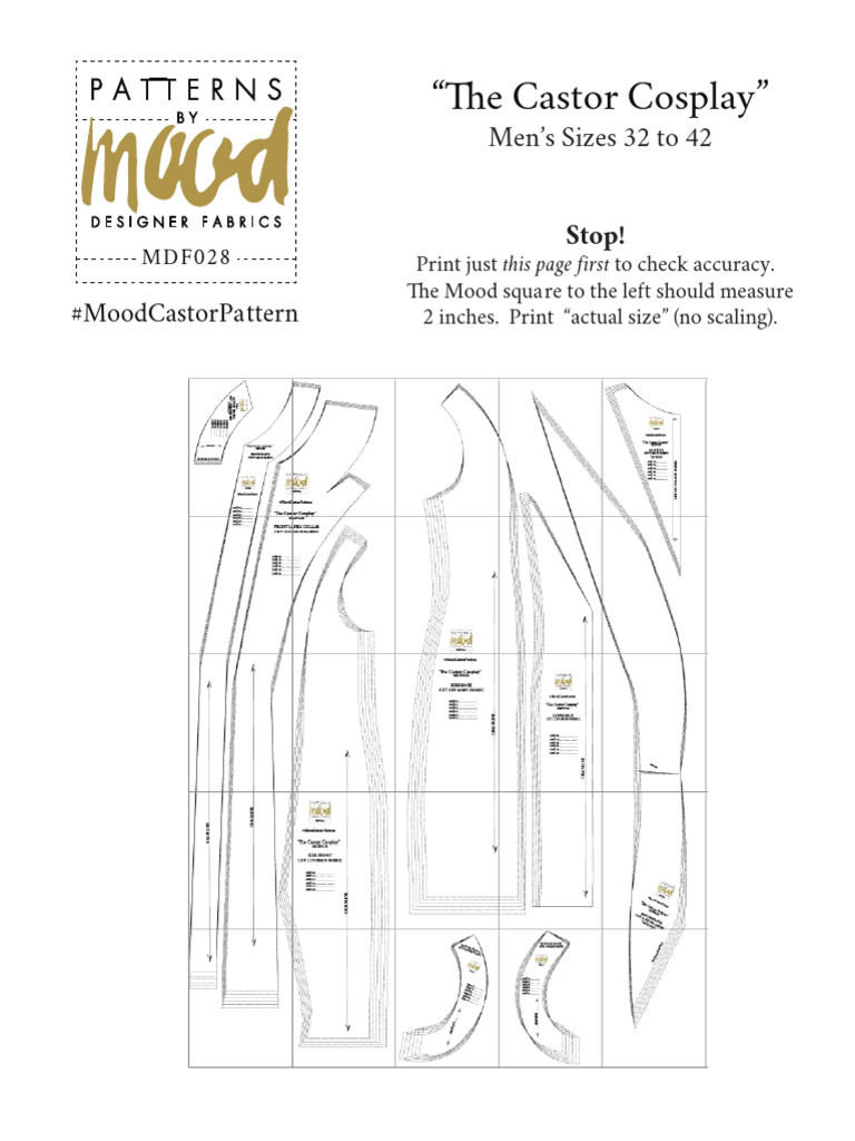 MDF028 Castor Pattern | PDF