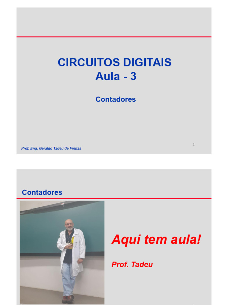 CIRCUITOS DIGITAIS - Aula - 03 | PDF