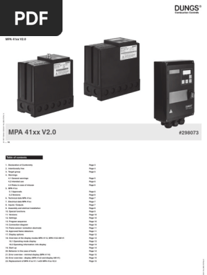 Mpa 41 v20 Series | PDF