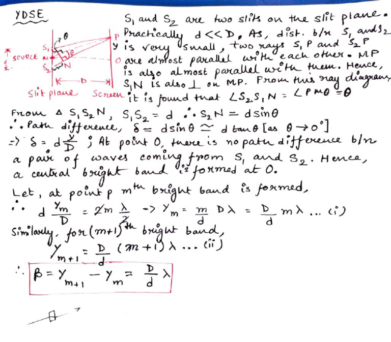 Young's Double Slit Experiment | PDF