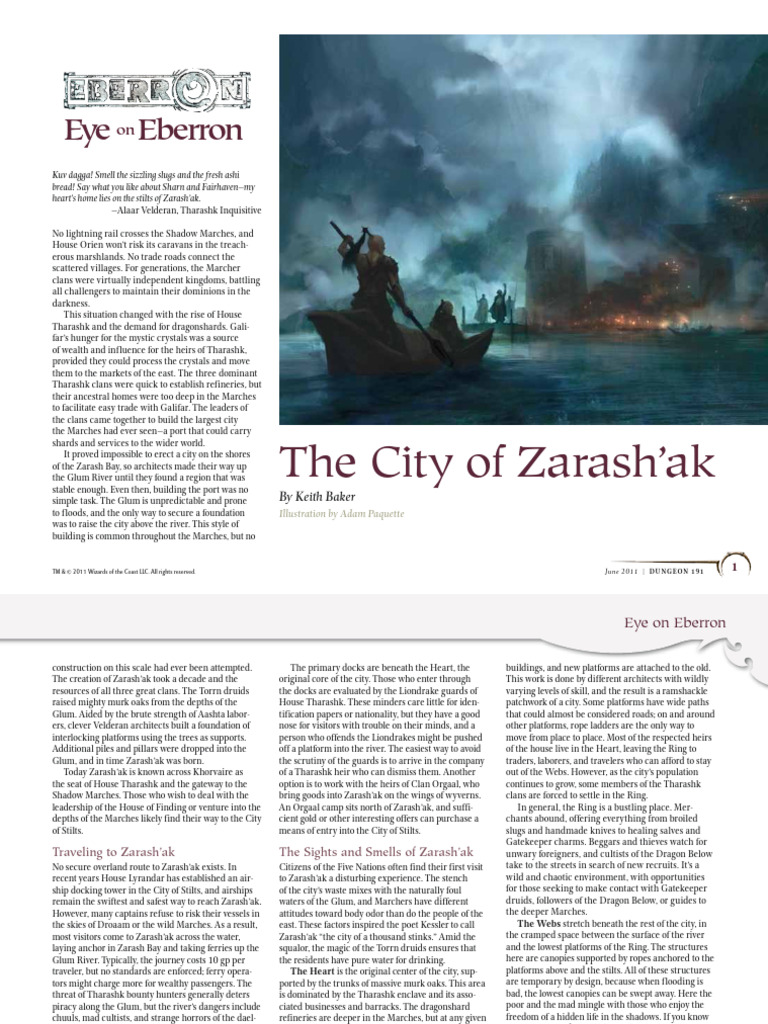 The City of Zarash’ak: Gateway to Tharashk | PDF | Social Science