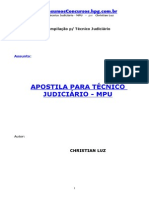 Apostila para concurso de Técnico Judiciário do MPU