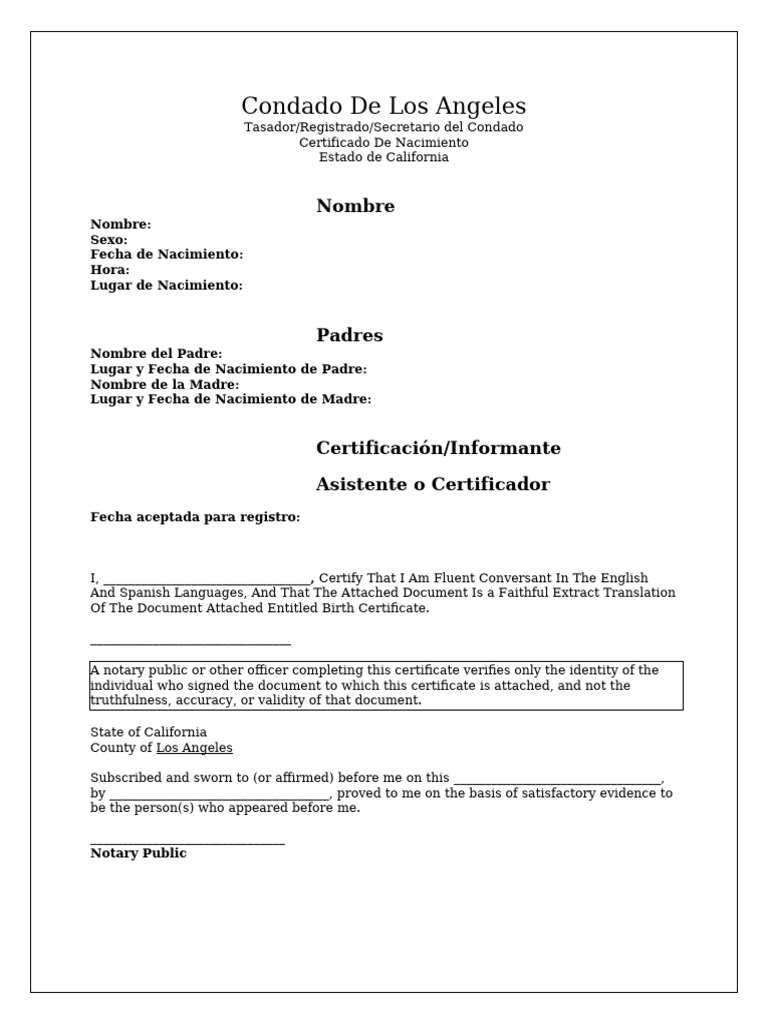HOW TO GET BIRTH CERTIFICATE TRANSLATED TO SPANISH visual data 2