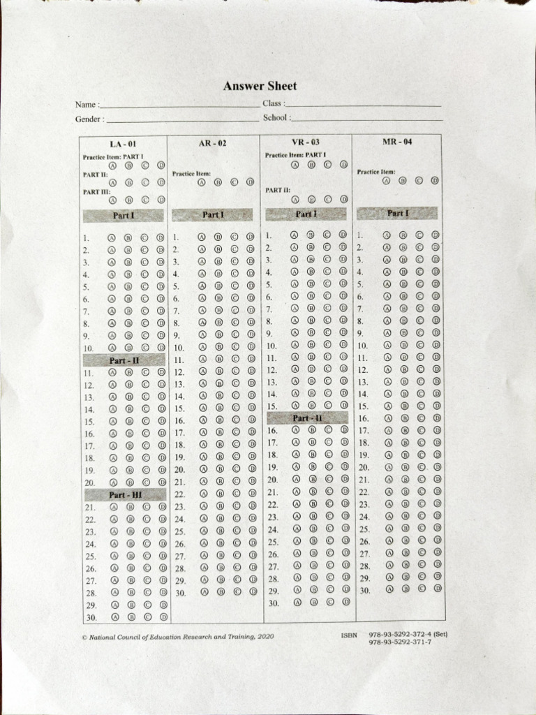 TamannaTest Answer Sheet Tamanna | PDF