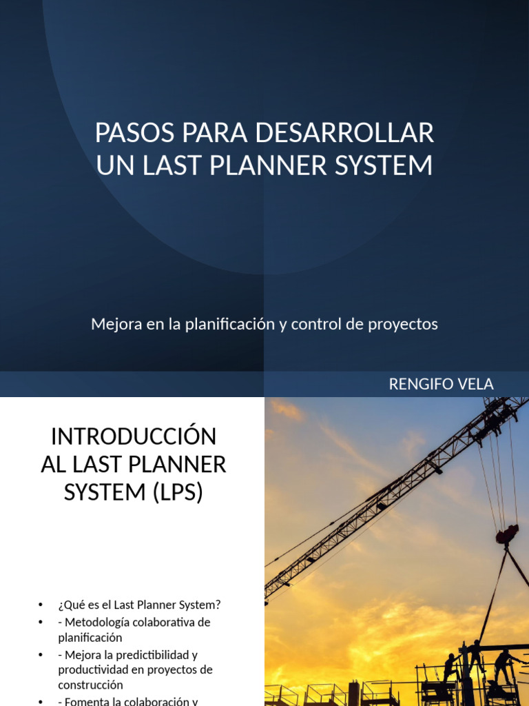 Pasos para Desarrollar Last Panner System - LPS | PDF | Computers