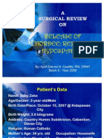 Surgical Review On Hypospadias