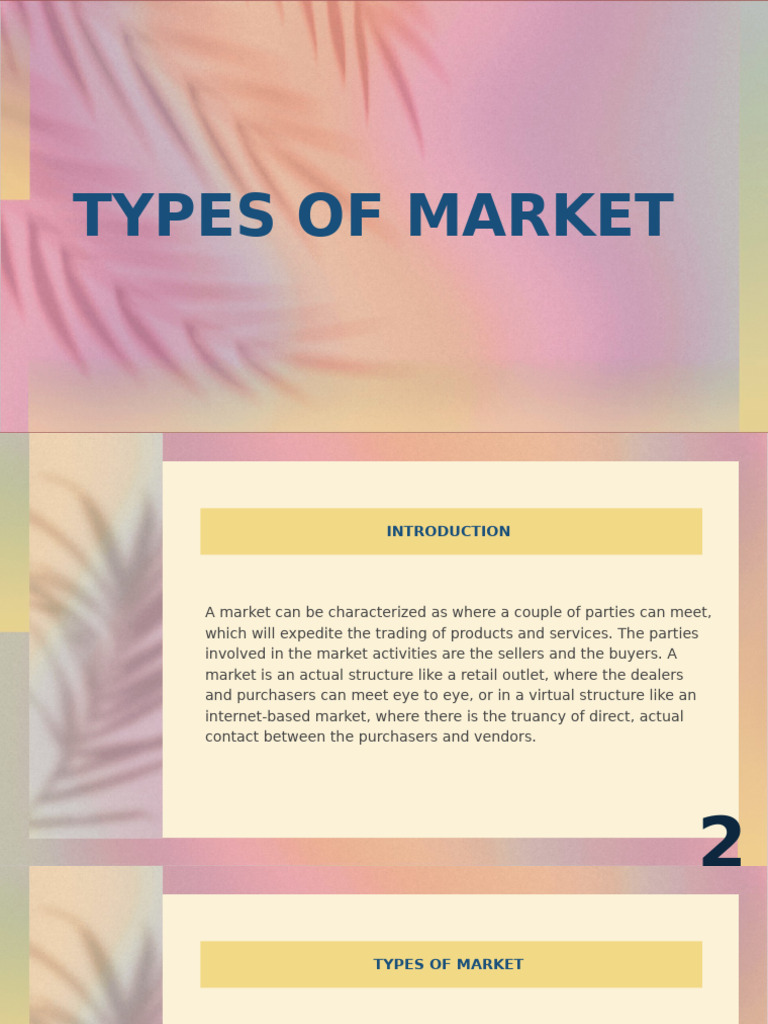 Types of Market | PDF