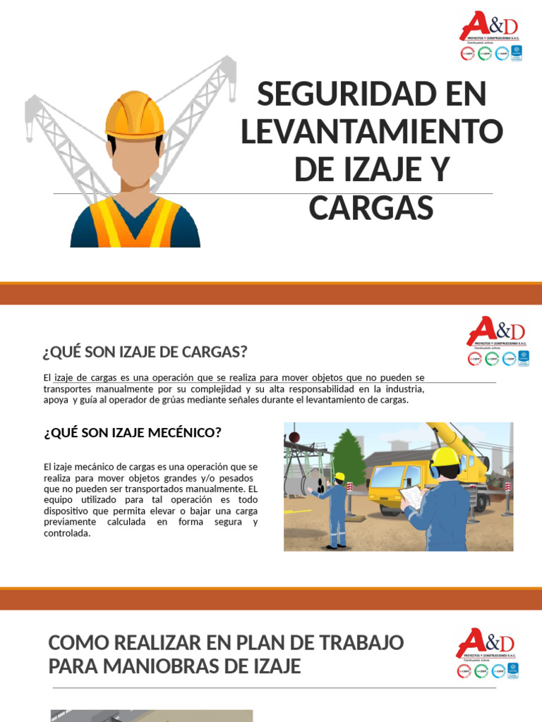 Seguridad en Levantamiento de Izaje y Cargas | PDF