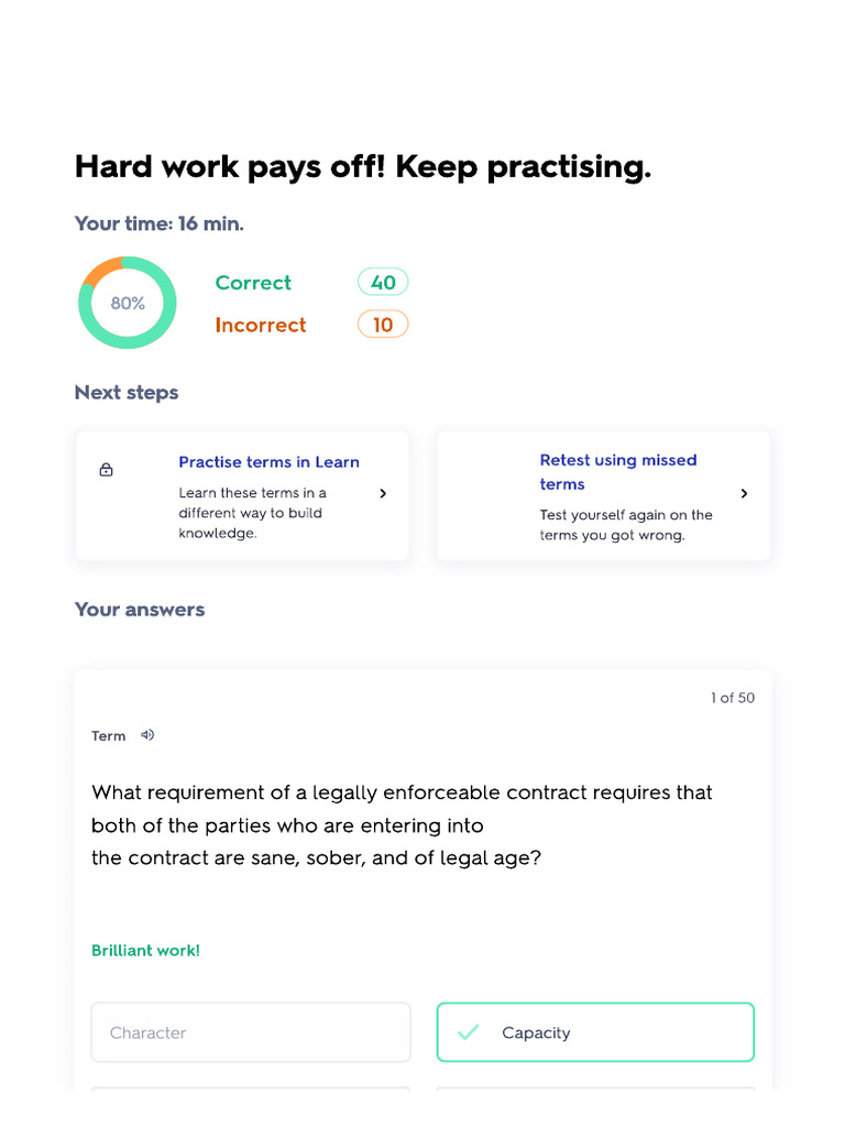 Deca Test Practice Answers | PDF