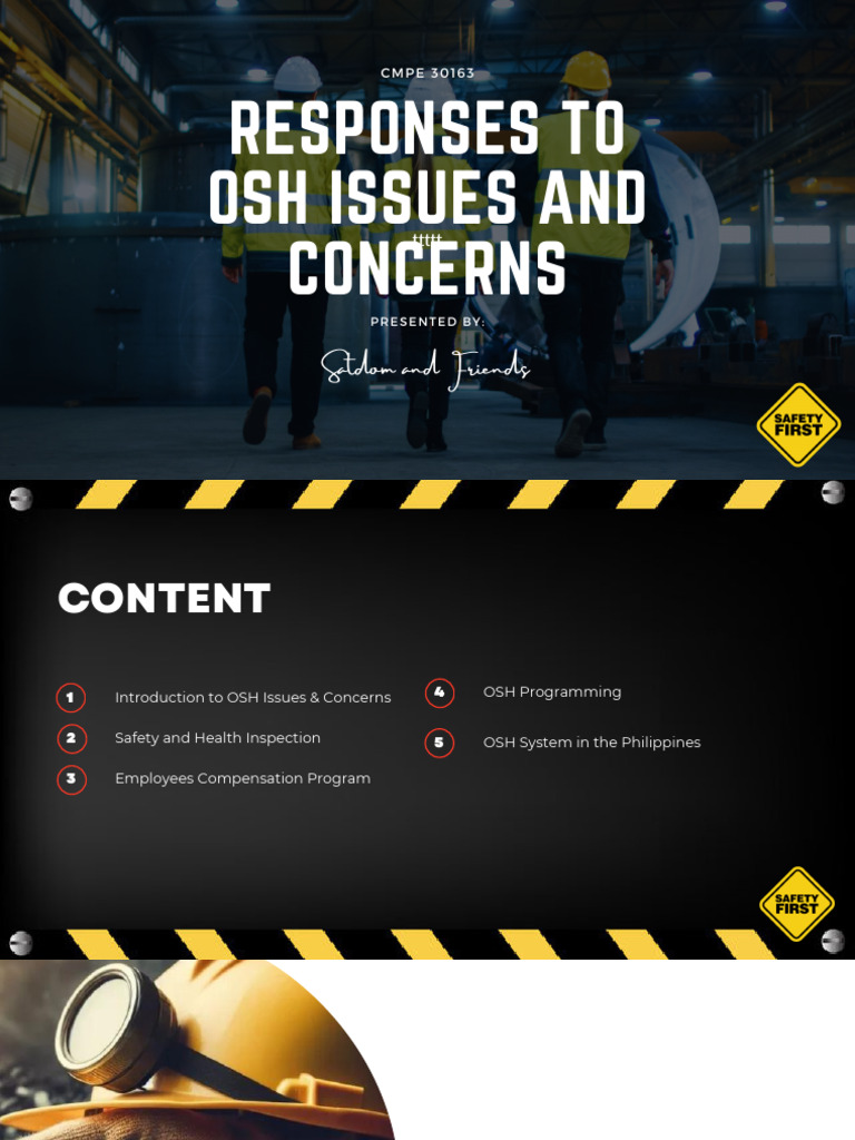 Responses To Osh Issues and Concerns | PDF