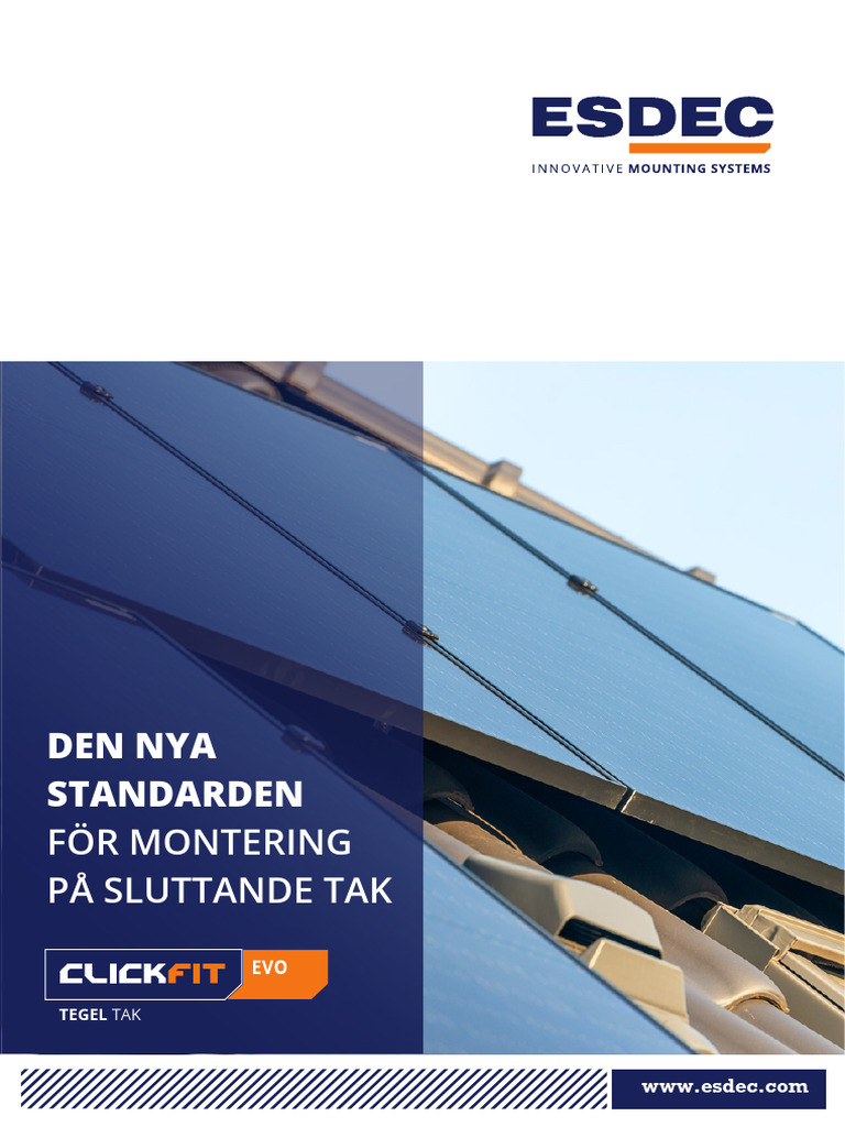 Datablad Montagematerial Clickfit ESDEC | PDF