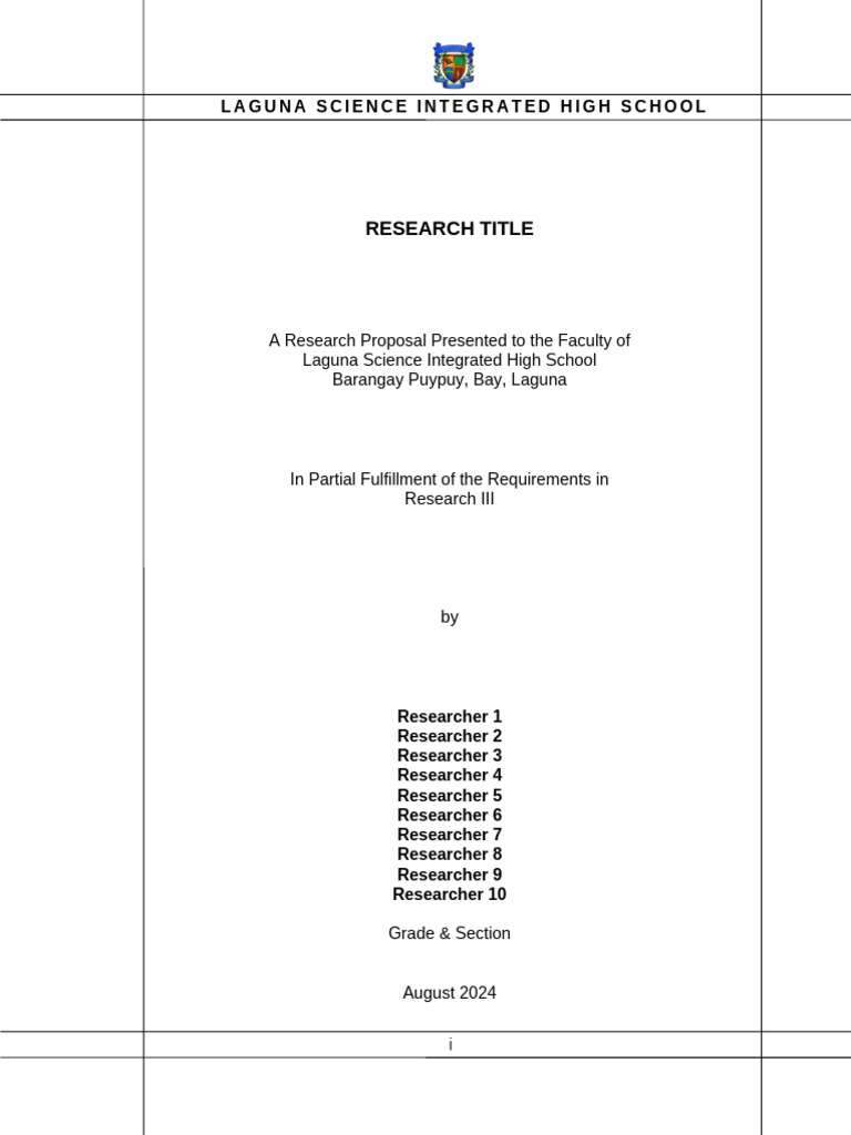 Research Paper Template 1 | PDF