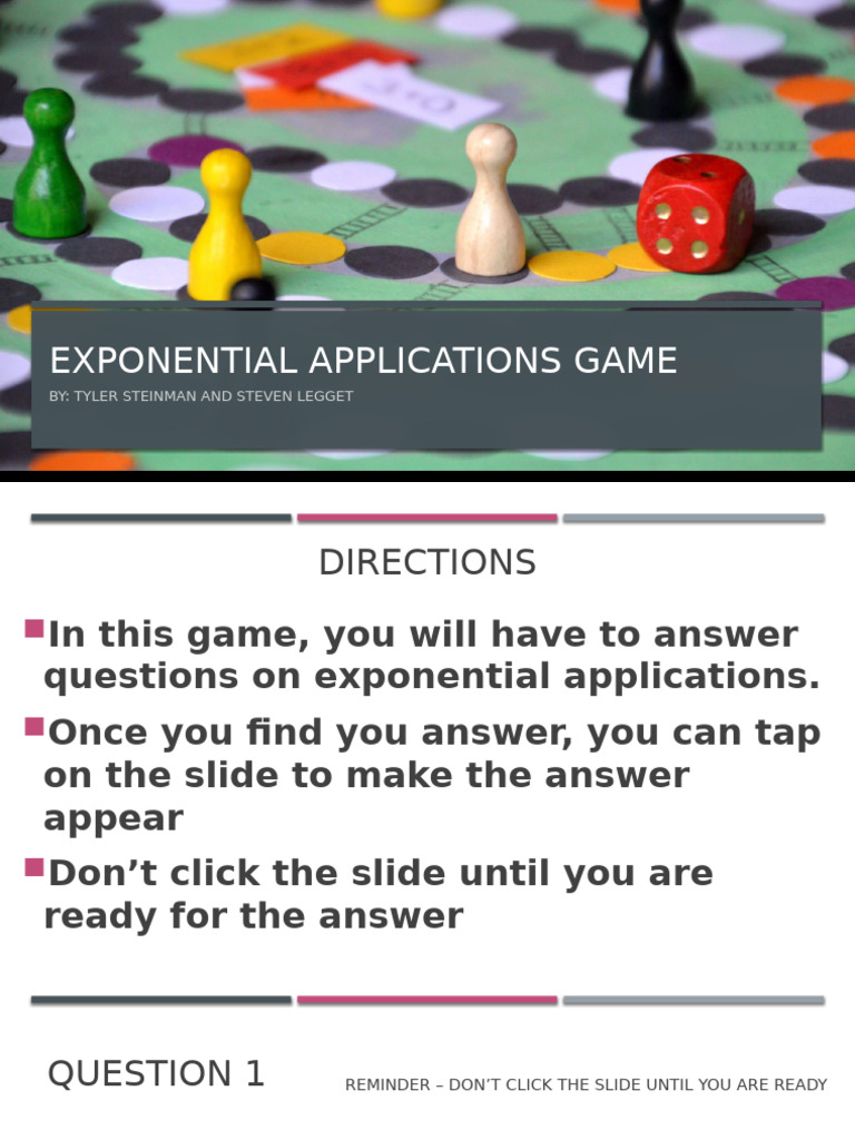 Exponential Applictions Game | PDF