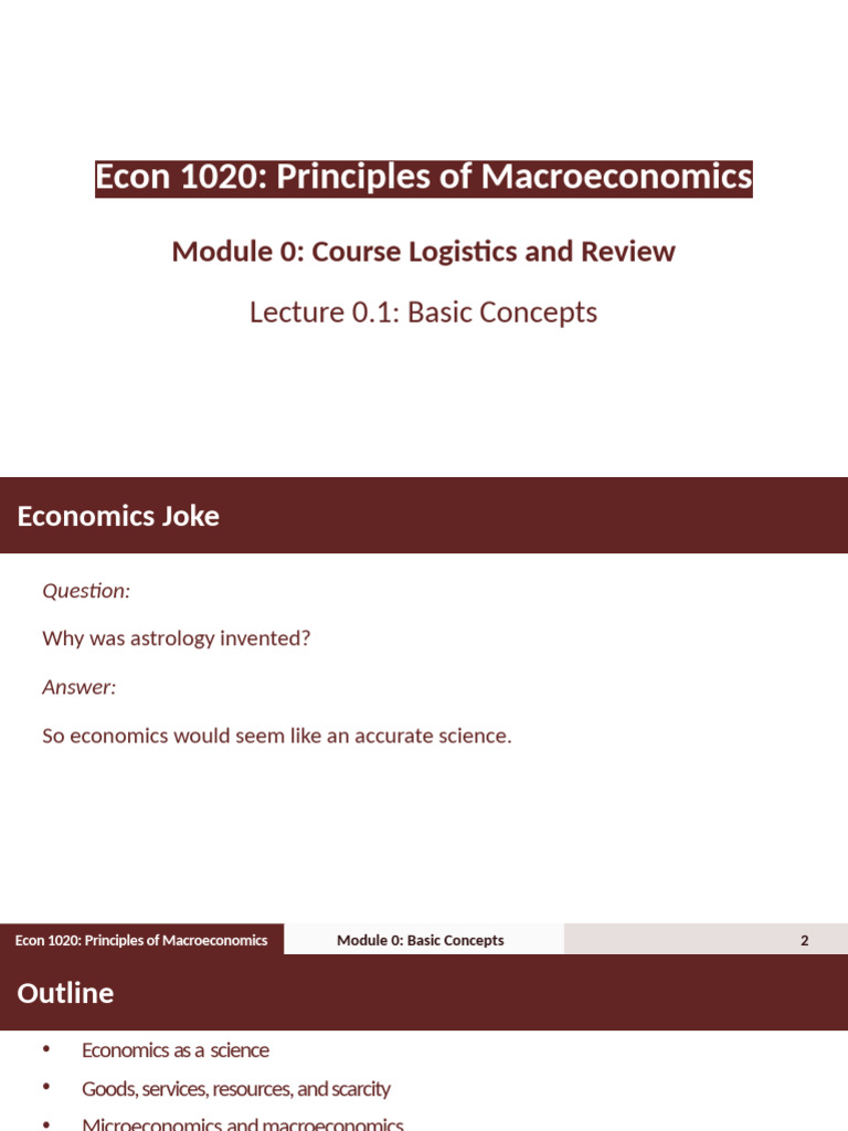 Lecture 0.1 Basic Concepts | PDF