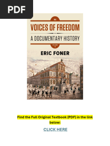 Voices of Freedom A Documentary History Volume 1 5th Edition PDF