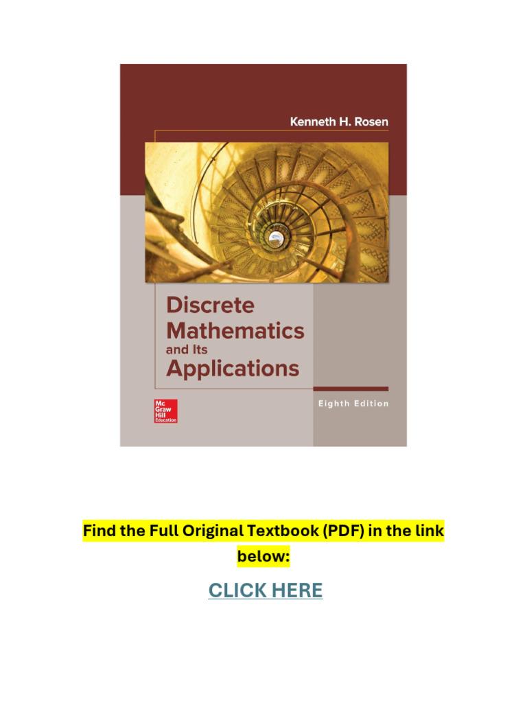 PDF] Discrete Mathematics by Douglas E. Ensley | 9780471476023,  9781118226537