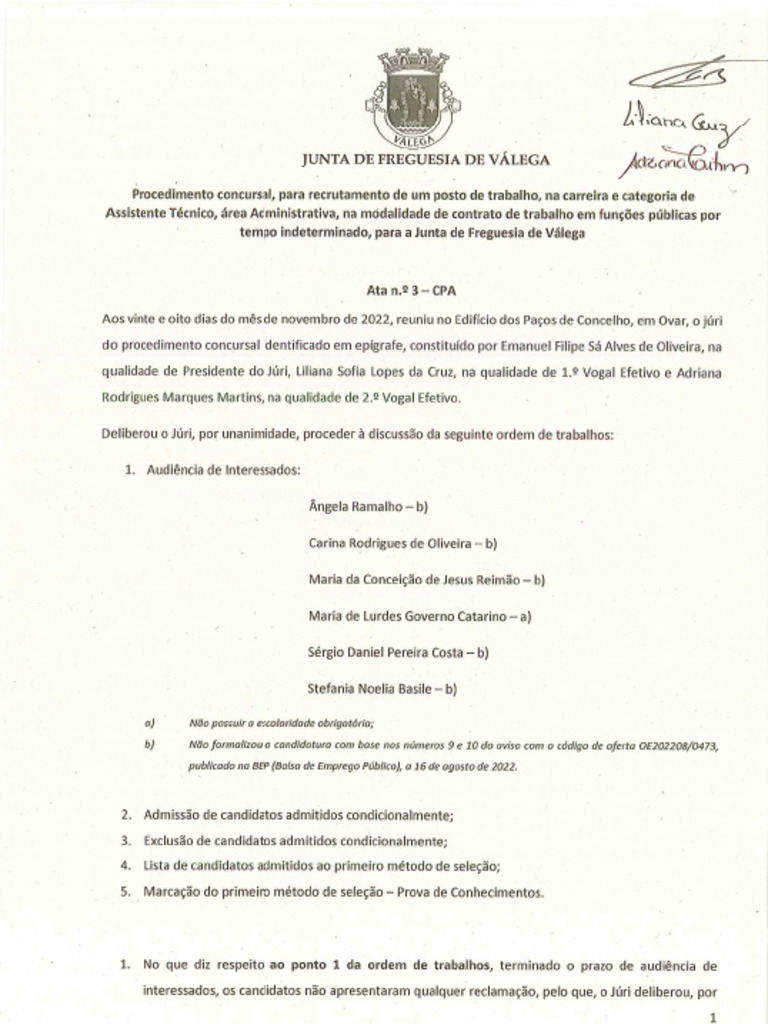 Ata N.º 3 - CPA | PDF