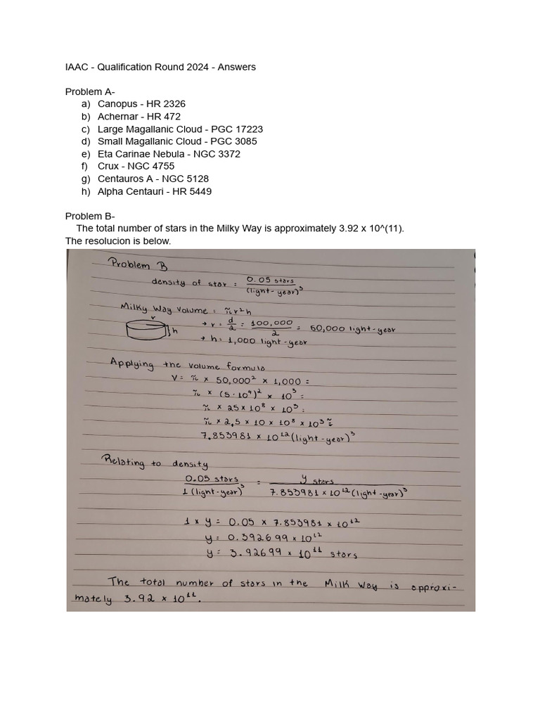 IAAC - Qualification Round 2024 - Answers | PDF