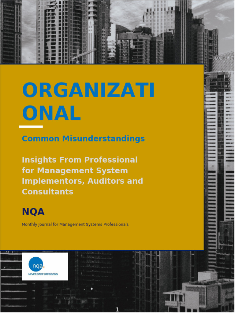 Management System Journal - WAM - Issue No.1. WHY Context of ...