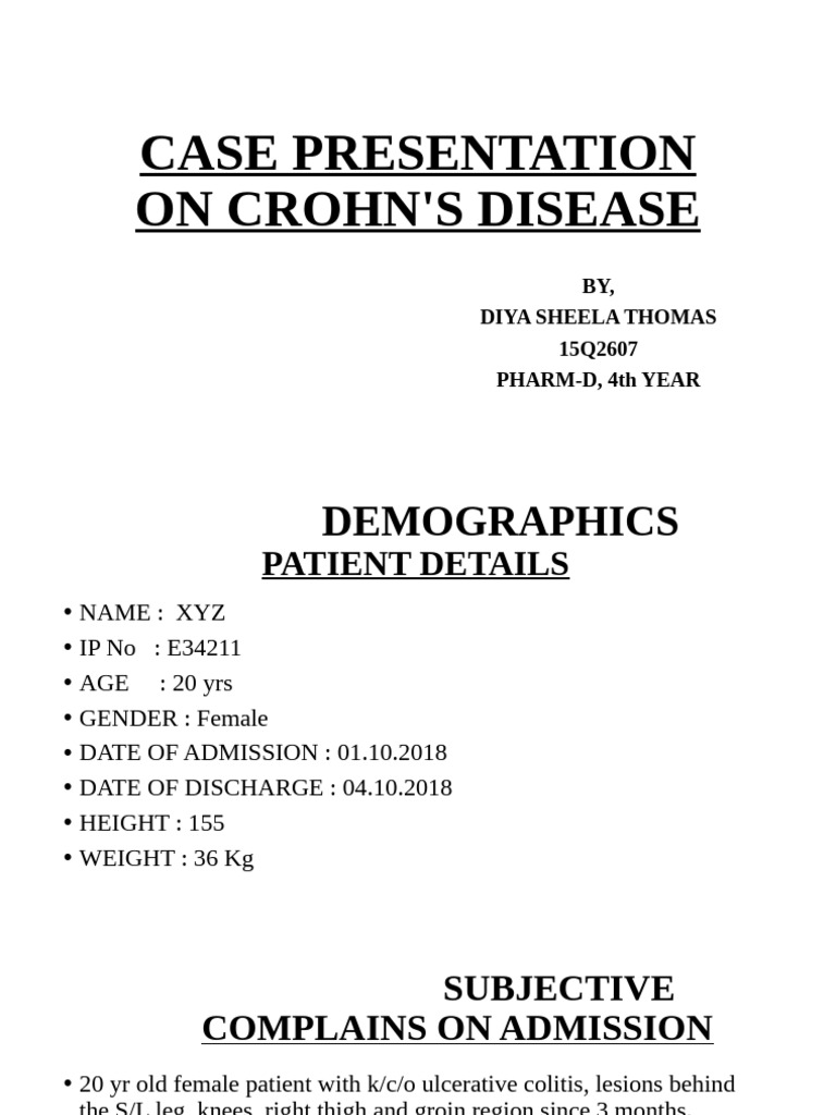 Case Presentation | PDF