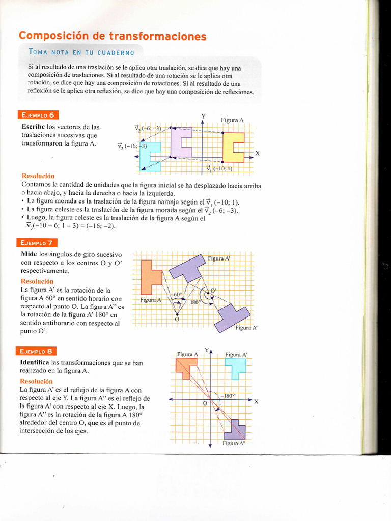 Composición de Transformaciones Geométricas | PDF | Simetría | Geometría