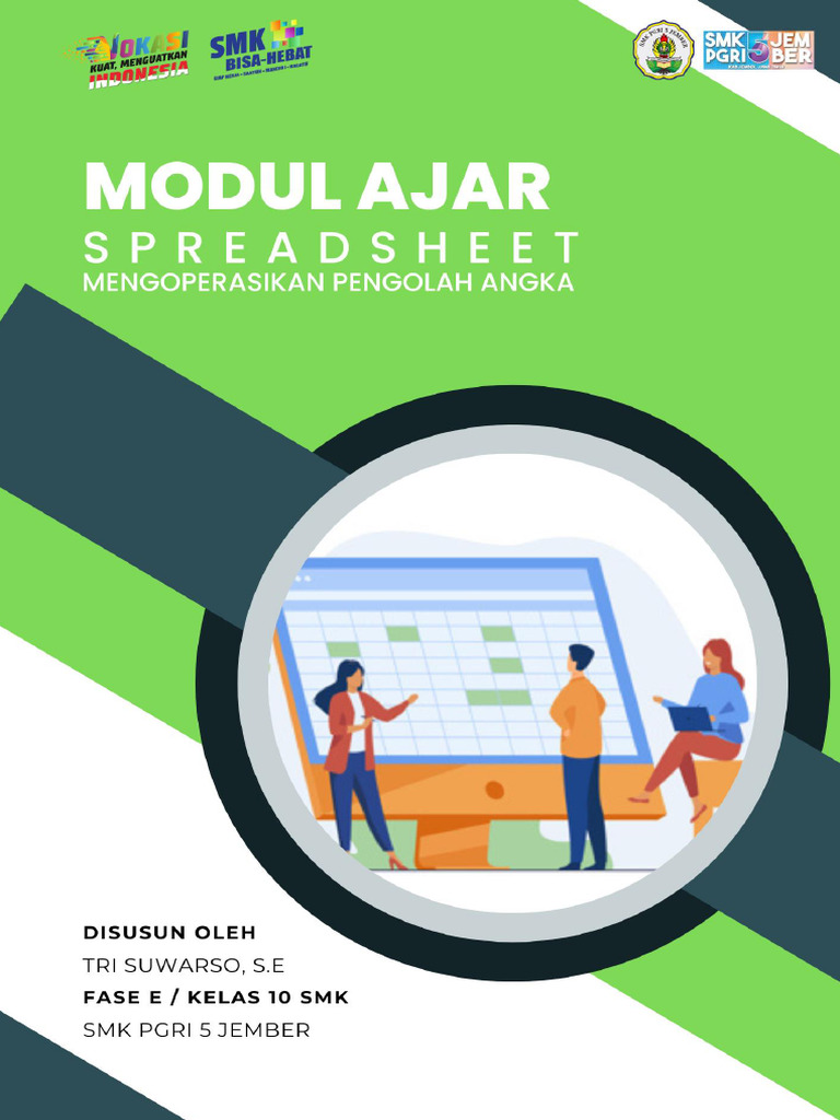 Modul Ajar Spreadsheet Kelas 10 SMK | PDF | Spreadsheet Software ...