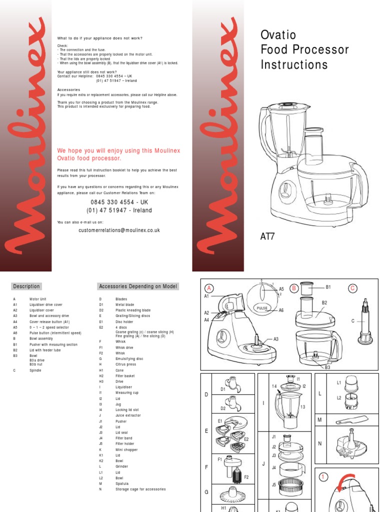 Manual Moulinex Ovatio 3 Blender Ac Power Plugs And Sockets