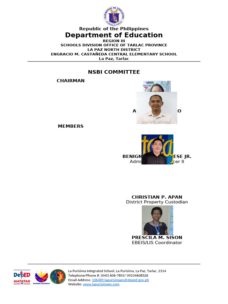 2024 Nsbi Committee | PDF